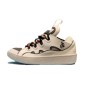 Lanvin Curb Lace-Up Sneakers White Green