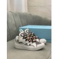 Lanvin Curb Lace-Up Sneakers White Green