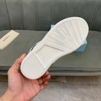 Lanvin Curb Lace-Up Sneakers White Green