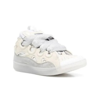 Lanvin Curb lace-up Sneakers White Grey