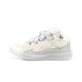 Lanvin Curb lace-up Sneakers White Grey