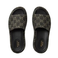 Gucci Sandalo Platform 55mm Angelina Black Jacquard