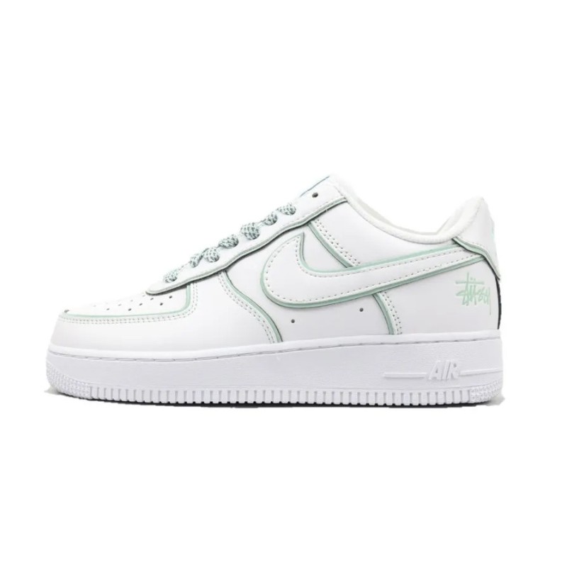Nike Air Force 1 Low Stussy White Silver Reflective