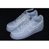 Nike Air Force 1 Low Stussy White Silver Reflective
