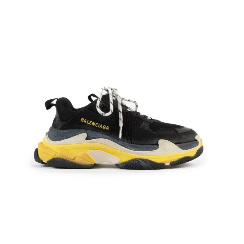 Balenciaga Triple S Black Yellow