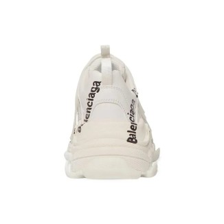 Balenciaga Triple S Logo Print White