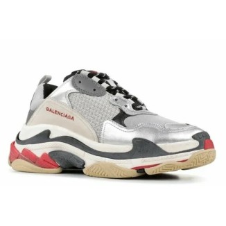 Balenciaga Triple S Silver Red