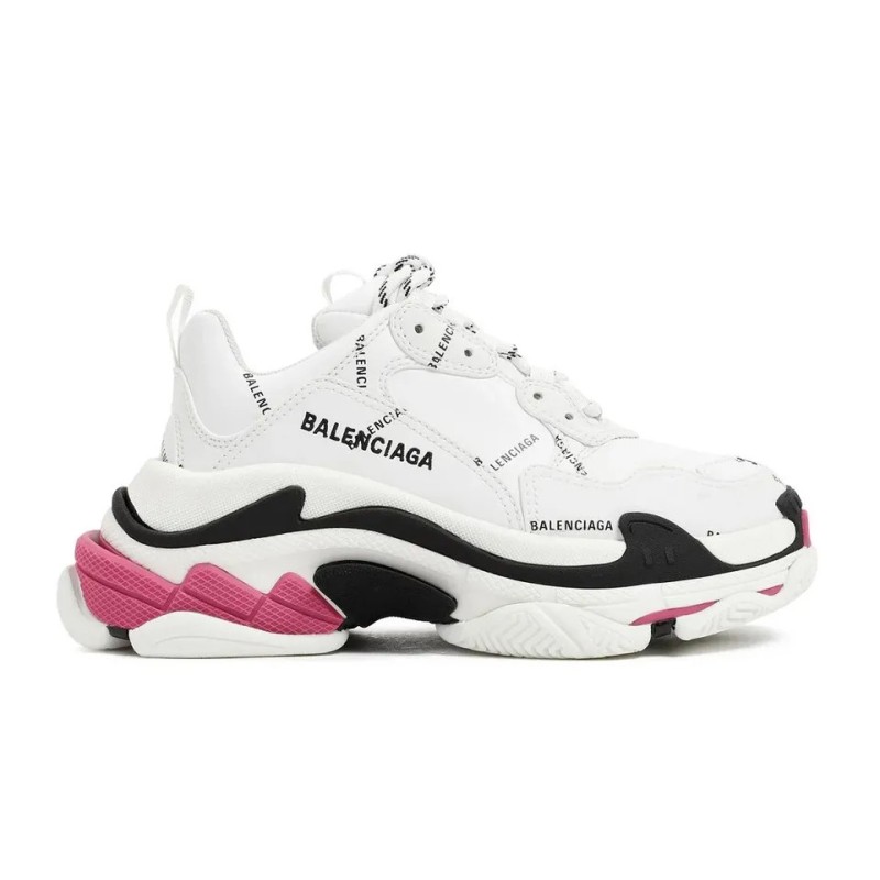 Balenciaga Triple S White Black Pink