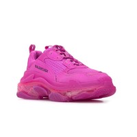 Shop Balenciaga Triple S Clear Sole Fucsia Uomo Donna | Top Quality | Streetwalk