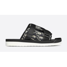 Dior Alpha Slide Beige Black