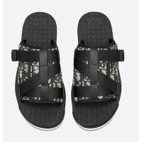 Dior Alpha Slide Beige Black