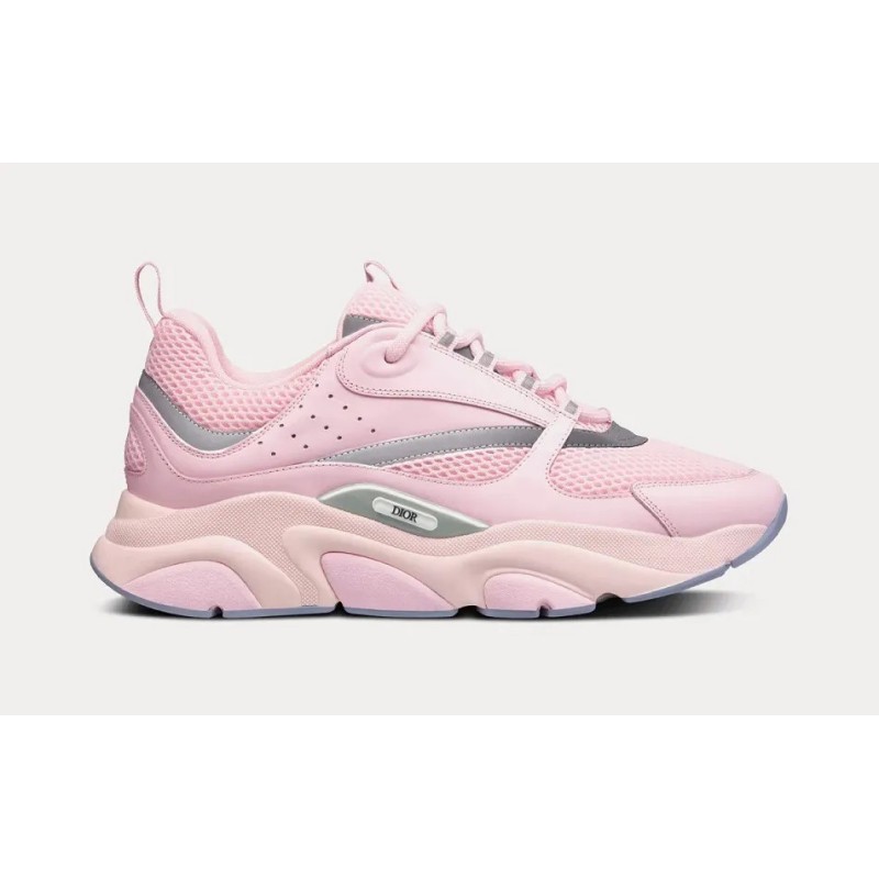 Dior B22 Pink Technical Mesh Pink Silver