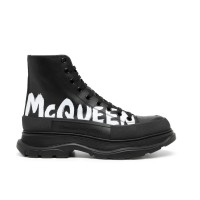 Alexander McQueen Tread Slick Boot Black Logo