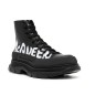 Alexander McQueen Tread Slick Boot Black Logo
