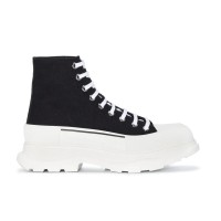 Alexander McQueen Tread Slick Boot Black White