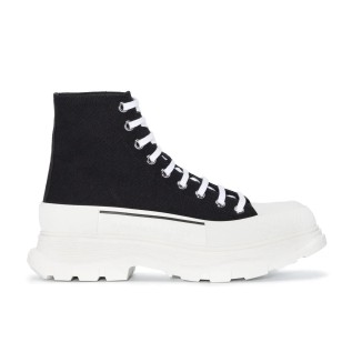 Alexander McQueen Tread Slick Boot Black White