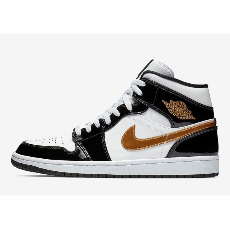 Nike Air Jordan 1 MID Black Gold Nike Air Jordan 1 MID Black Gold