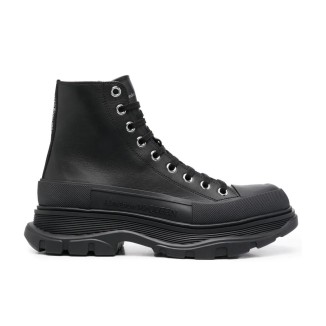 Alexander McQueen Tread Slick Boot Leather Black