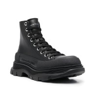 Alexander McQueen Tread Slick Boot Leather Black