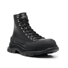 Alexander McQueen Tread Slick Boot Leather Black