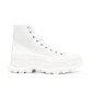 Alexander McQueen Tread Slick Boot Leather Whitelack