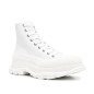 Alexander McQueen Tread Slick Boot Leather Whitelack