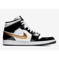 Nike Air Jordan 1 MID Black Gold Uomo Donna | Miglior Qualità | Streetwalk