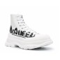 Alexander McQueen Tread Slick Boot White Logo