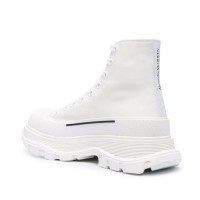 Alexander McQueen Tread Slick Boot White Logo