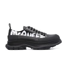 Alexander McQueen Tread Slick Lace Up Graffiti Black