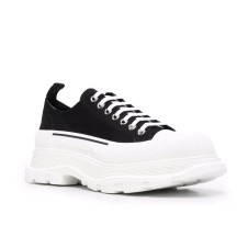 Alexander McQueen Tread Slick Lace Up White Black
