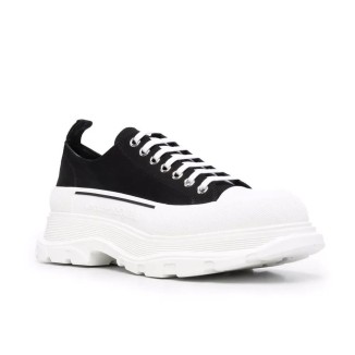 Alexander McQueen Tread Slick Lace Up White Black