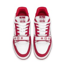 Louis Vuitton Trainer Sneaker Red White