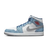Nike Air Jordan 1 Mid French Blue Fire Red
