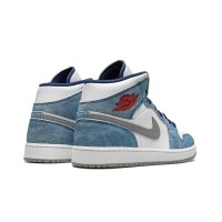 Nike Air Jordan 1 Mid French Blue Fire Red