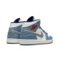 Nike Air Jordan 1 Mid French Blue Fire Red