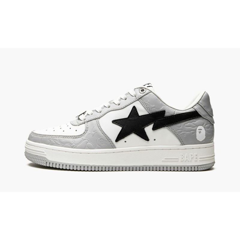 Bape STA Low White Grey