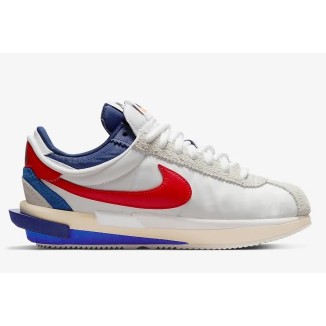 Nike Zoom Cortez x Sacai White University Red