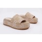 Gucci Jumbo GG Platform Slide Sandal Beige Light Pink Canvas
