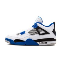 Nike Air Jordan 4 White Blue Motorsports