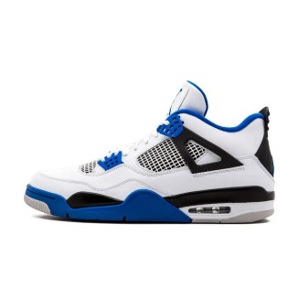 Nike Air Jordan 4 White Blue Motorsports