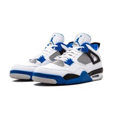 Nike Air Jordan 4 White Blue Motorsports